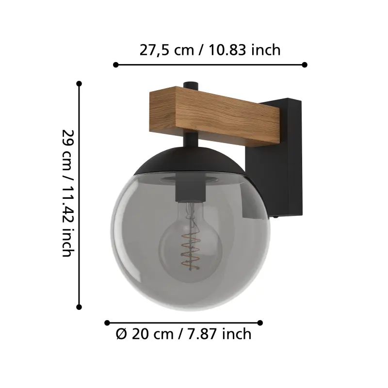 Záhradné svietidlo EGLO 900671 1x40W E27 230V IP44